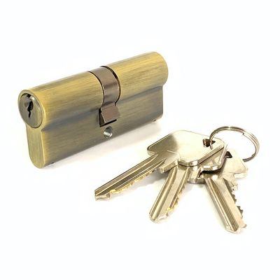 Qualität  Brass Euro Cylinder Lock 70mm Double Sided Cylinder Lock Customized usine