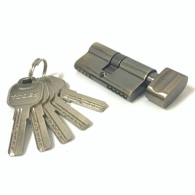 60 mm Zink-Zylinderverschluss Einfach geöffnete Euro-Profil-Zylinder mit Messing- oder Eisenschlüssel