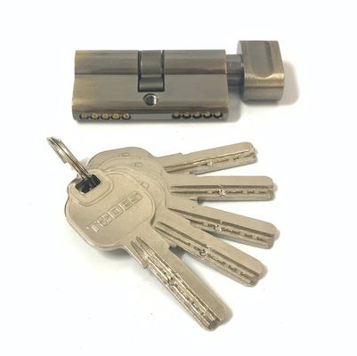 60 mm Zink-Zylinderverschluss Einfach geöffnete Euro-Profil-Zylinder mit Messing- oder Eisenschlüssel