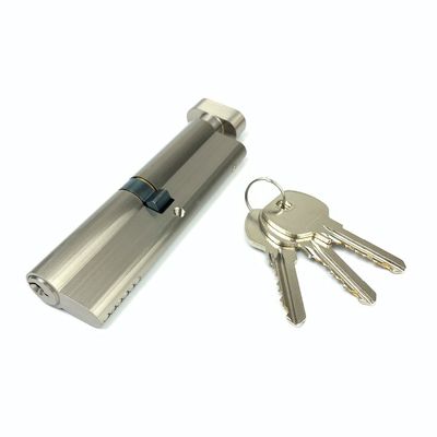 Silbernes einzelnes Euro-Zylinderschloss, 110 mm Euro-Zylinder mit rostfreien Federn
