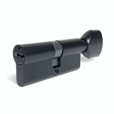 70 mm Zink Messing Zylinder Einfach geöffnet Zylinder Tür Schloss Schwarz Mit Festzinkkern