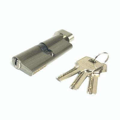 80 mm Knopf Zylinder Schloss Maßgeschneiderte Größe Einzeltummer Zylinder Silber
