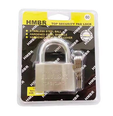 Customized Stainless Steel Padlock Silver Heavy Duty Padlock 40mm 50mm 60mm 70mm